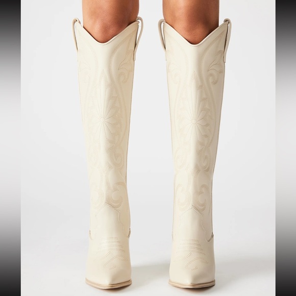 Steve Madden Lasso Boots - Bone - Size 9.5 - Picture 2 of 8